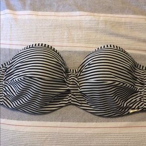 Panache Anya Stripe Strapless Bikini Top 36DDD 36F